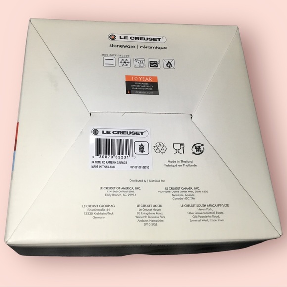 Le Creuset Stoneware Mini Ramekins Set of 4 (Elements Collection) - Picture 6 of 6